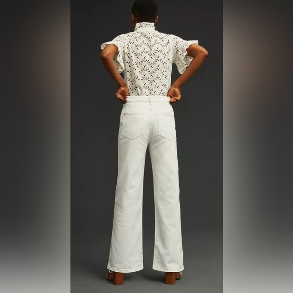 New Anthropologie Pilcro The Joey High-Rise Straight Jeans Size 28T - Picture 2 of 13